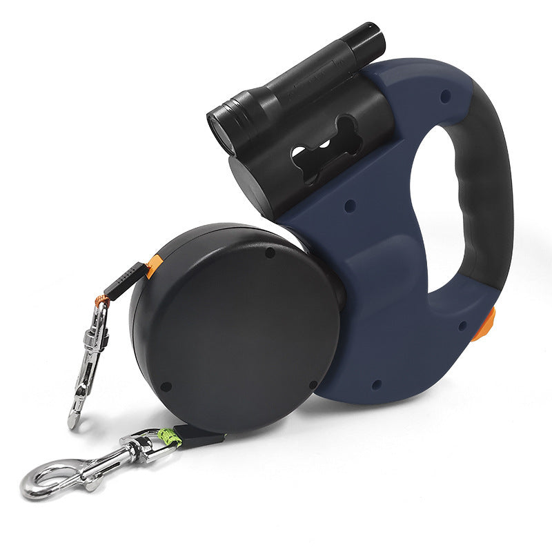 Multifunctional 360° rotating traction belt with LED Flashlight
