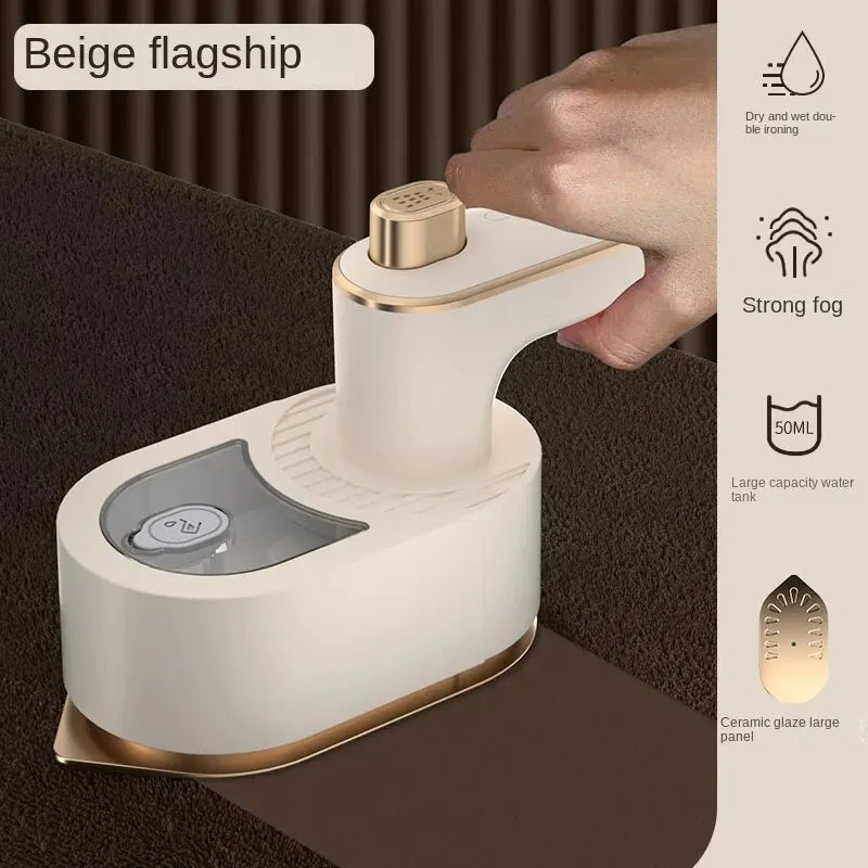 Upgraded Gen2  Mini 2-in-1 Portable Garment Steamer & Iron – Wet & Dry Use