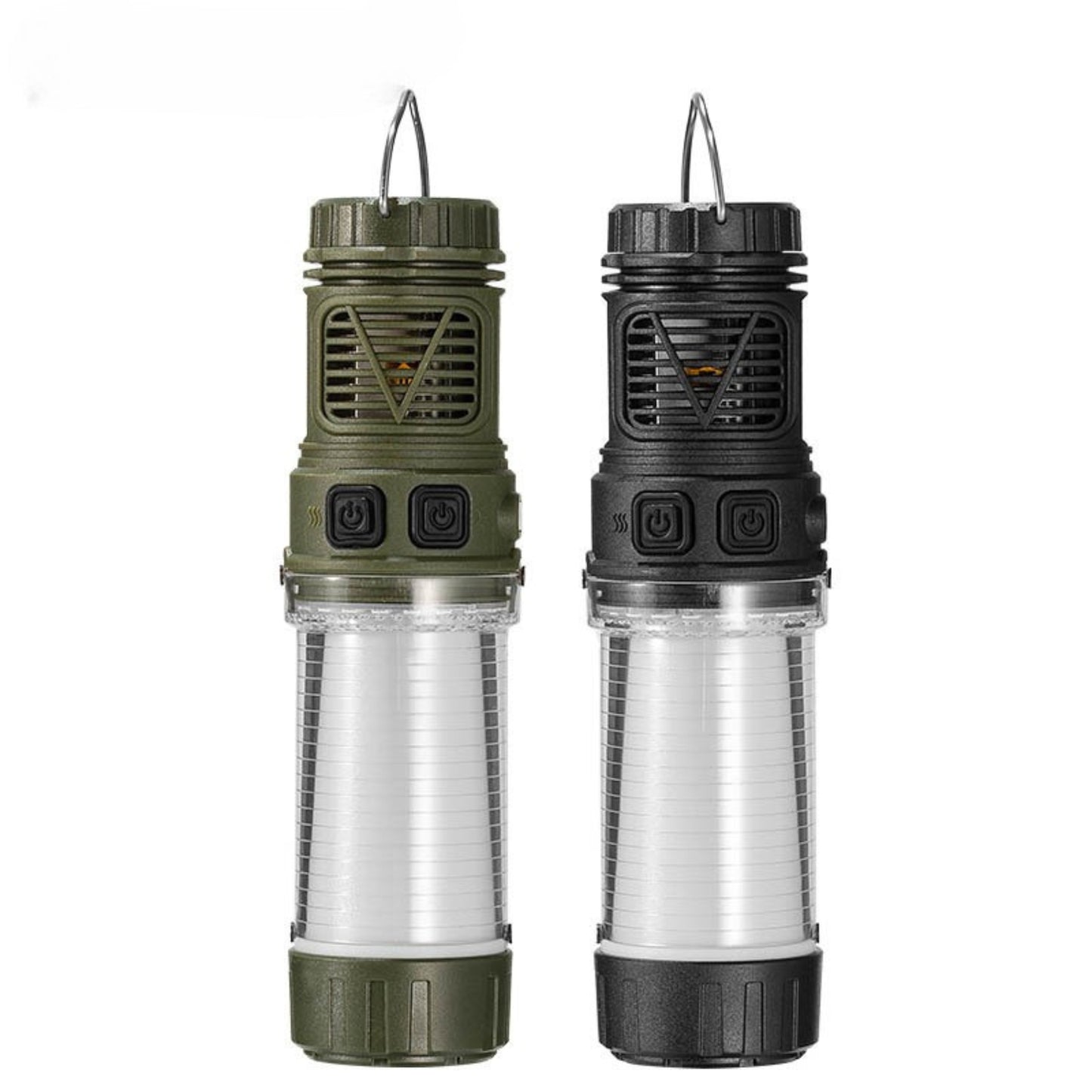Outdoor Portable 3-in-1 Camping Light – USB Rechargeable LED Tent Lamp with Mosquito Repellent, Strong Flashlight & 4000mAh Long-Endurance Battery