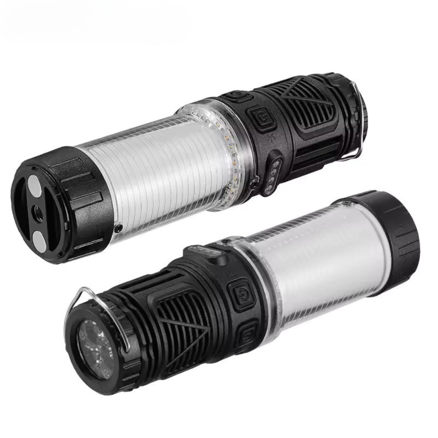 Outdoor Portable 3-in-1 Camping Light – USB Rechargeable LED Tent Lamp with Mosquito Repellent, Strong Flashlight & 4000mAh Long-Endurance Battery