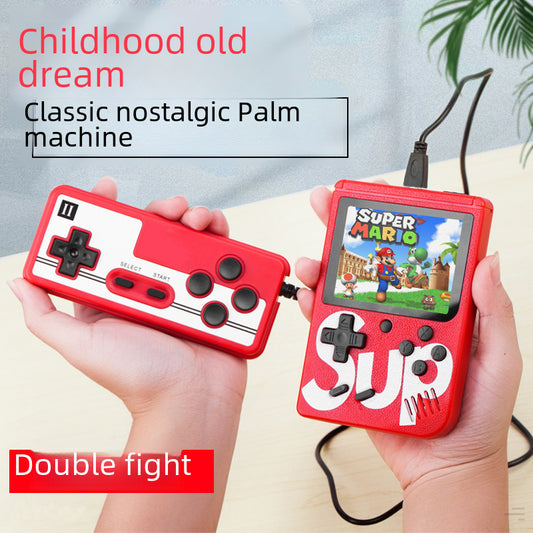 Mini Handheld Game – 400-in-1 Retro Console for Kids, Classic Double Player,Red