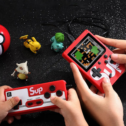 Mini Handheld Game – 400-in-1 Retro Console for Kids, Classic Double Player,Red