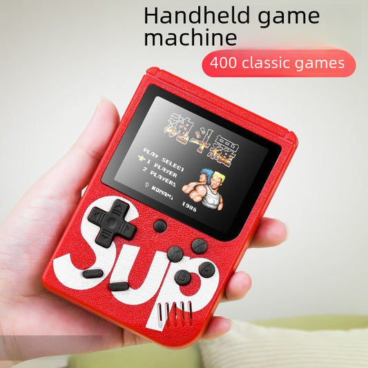 Mini Handheld Game – 400-in-1 Retro Console for Kids, Classic Double Player,Red