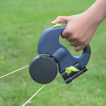 Multifunctional 360° rotating traction belt with LED Flashlight