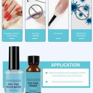 Nail primer and dehydrator application guide with benefits and usage instructions