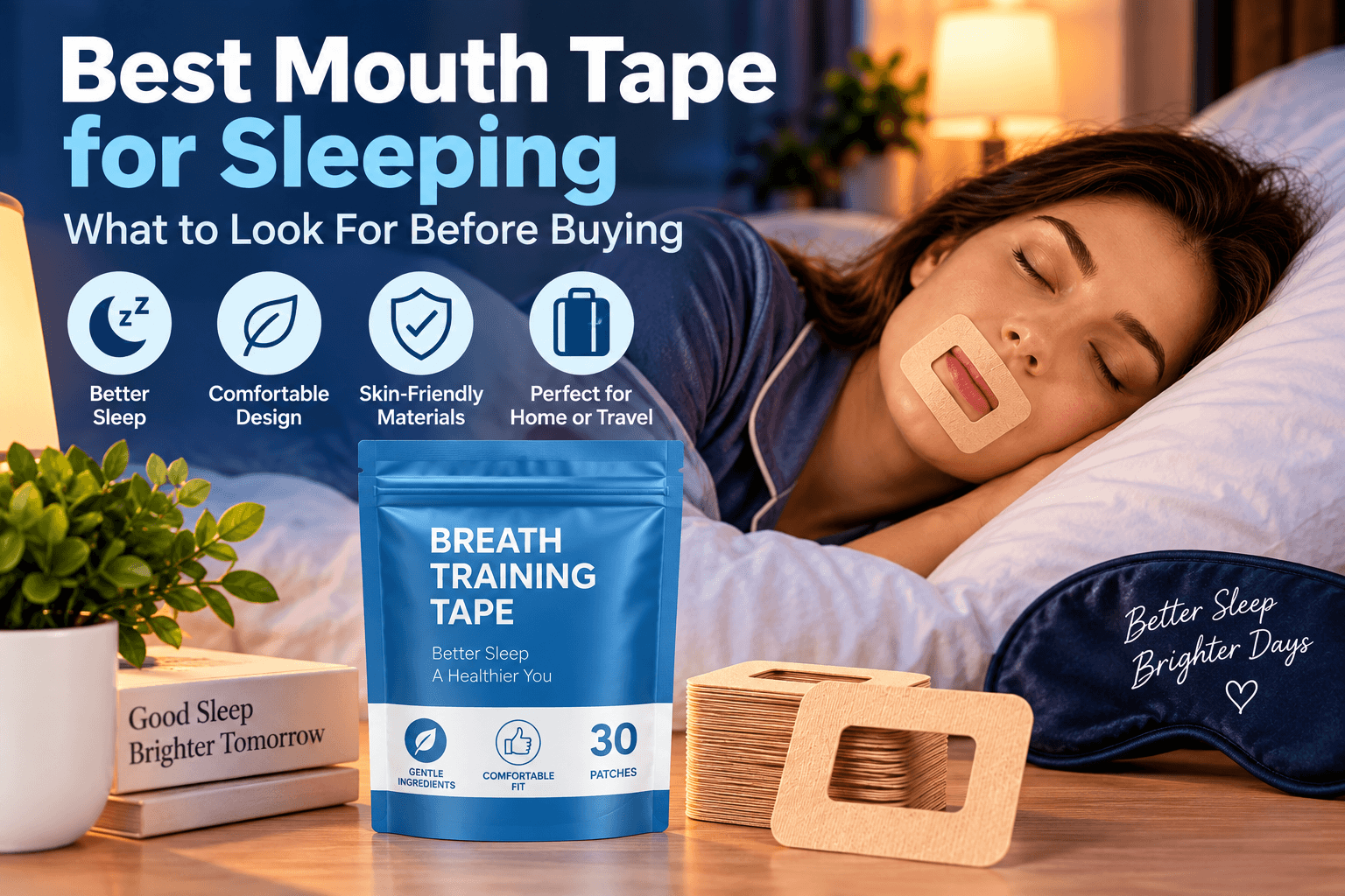 Best mouth tape for sleeping guide with nighttime comfort and product features