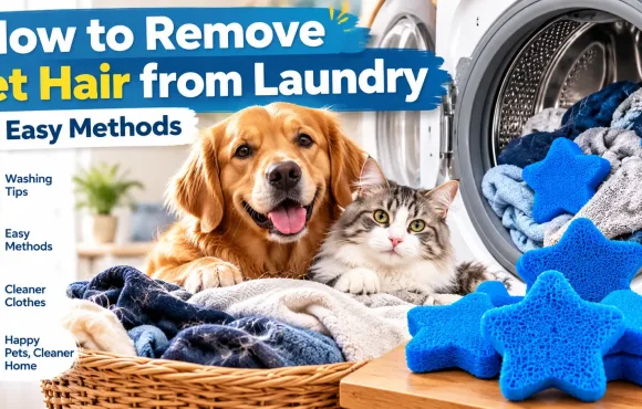 Blue reusable pet hair remover pad for laundry